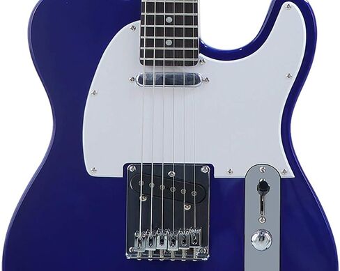 جيتار كهربائي Monoprice Indo Series 6 String Basswood-Body، يمين، أسود (625901) in Saudi Arabia