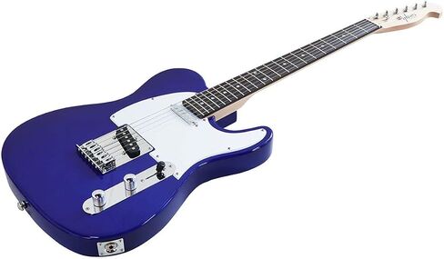 جيتار كهربائي Monoprice Indo Series 6 String Basswood-Body، يمين، أسود (625901) in Saudi Arabia
