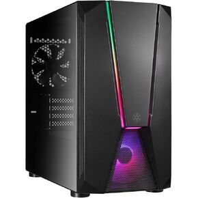 Silverstone FARA H1M PRO Black Micro-ATX Tower case with Tempered Glass and Three ARGB Fans, SST-FAH1MB-PRO