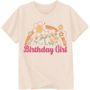 Birthday Girl Shirt 2nd 3rd 4th 5th 6th 7th 8th 9th Girls Birthday Tshirts Cotton Short Sleeve Tees