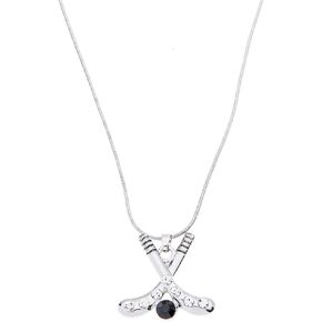Infinity Collection Hockey Charm Necklace & Earring Gift Set, Ice Hockey Jewelry, for Hockey Players, Hockey Moms & Fans