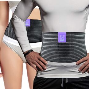 Umbilical Hernia Belt by Everyday Medical - Breathable Fabric Abdominal Binder For Hernia Support - Fast Relief For Epigastric, Navel and Ventral Hernias - Hernia Support Belt With Naval Pad - 3 Sizes