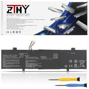 ZTHY C31N1602 Laptop Battery Replacement for Asus ZenBook U3000U UX330 UX330U UX330UA UX330UAK UX330UA-1A UX330UA-1B UX330UA-1C UX330UA-FB018R FB161T Series C31N16O2 0B200-02090000 11.55V 57Wh