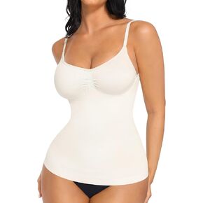 FeelinGirl Womens Shapewear Tank Top Tummy Control Compression Cami Tanks Seamless Slimming Camisole Tops Shaping Cami Shaper