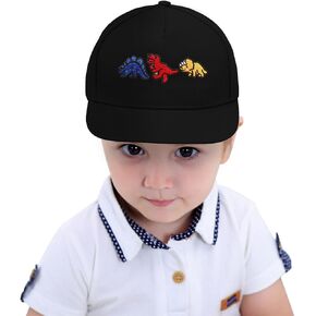 ACTLATI Kids Flat Brim Baseball Hat for Toddler Boys Girls Snapback Trucker Cap Funny Cotton Summer Beach Dad Hats 3-8 Years