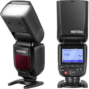 NEEWER NW700-C TTL Flash Speedlite Compatible with Canon DSLR Cameras, 1/8000s High Speed Sync Speedlight, 1/1-1/256 Output, TCM Function, 230 Full Power Flash, 0.1-2.7s Fast Recycling Flashlight