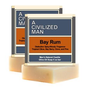 | Amber Musk | Set of 2, 5oz Bars | Moisturizing Soap | All Natural Essential Oil Men’s Soap Bar