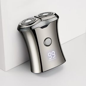 ماكينة حلاقة صغيرة محمولة للسفر للرجال - حجم الجيب صغير USB نوع C ماكينة حلاقة كهربائية رطبة وجافة، حلاقة احترافية قابلة للغسل في الوجه، ماكينة حلاقة مضغوطة مقاومة للماء قابلة لإعادة الشحن للرجال in Kuwait