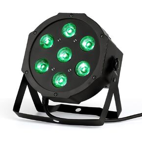4pcslot Stage Lights 7x12W Uplights with Strict Testing 4in1 RGBW LED Par Lights Sound Activated DMX512 Control Bright DJ Par Light for Stage Party Club Disco Wedding Events