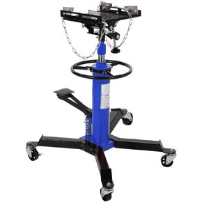 Transmission Jack.1322lbs& 2 Stage Adjustable Telescoping Hydraulic high Lift Jack, Floor Jack Stand with Foot Pedal and 360° Swivel Wheel, Garage/Workshop/Car Lift (Red)