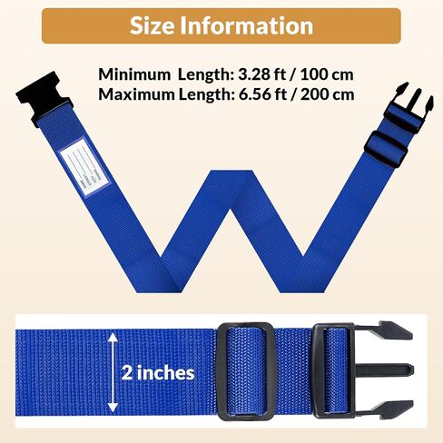 Luggage Straps for Suitcases TSA Approved, 4 Pack Adjustable Suitcase Straps for Luggage with Name Card Luggage Belt Strap Travel Belt for Luggage - Green in Saudi Arabia