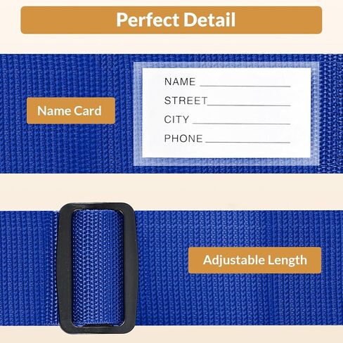 Luggage Straps for Suitcases TSA Approved, 4 Pack Adjustable Suitcase Straps for Luggage with Name Card Luggage Belt Strap Travel Belt for Luggage - Green in Saudi Arabia