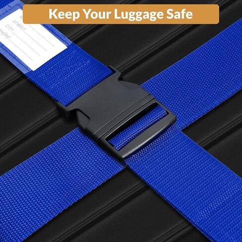 Luggage Straps for Suitcases TSA Approved, 4 Pack Adjustable Suitcase Straps for Luggage with Name Card Luggage Belt Strap Travel Belt for Luggage - Green in Saudi Arabia