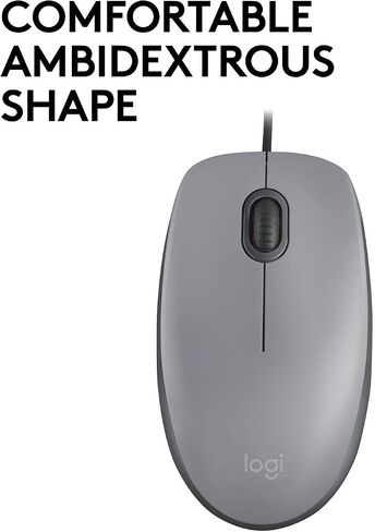Logitech M110 USB Optical 1000DPI Ambidextrous Red mice in Saudi Arabia