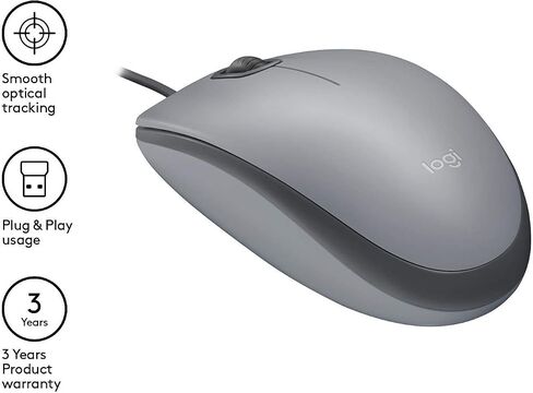Logitech M110 USB Optical 1000DPI Ambidextrous Red mice in Saudi Arabia