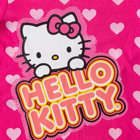 Hello Kitty Sanrio Girls 4 Pack Short Sleeve T-Shirt for Little and Big Kids in Saudi Arabia