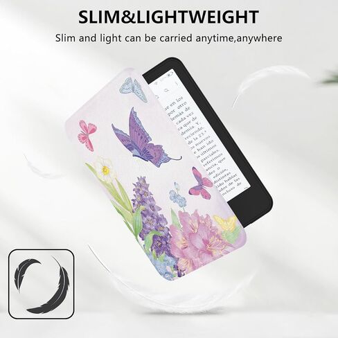 MOROCK Slim Case for 6" Kindle Paperwhite(10th Generation, 2018 Release),Fits 2018 Kindle Paperwhite 10th Gen (Model No. PQ94WIF),Lightweight PU Leather Cover with Auto Wake/Sleep,Leopard in Saudi Arabia