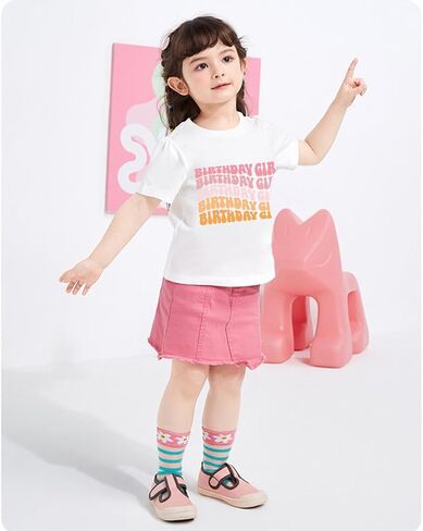 Birthday Girl Shirt 2nd 3rd 4th 5th 6th 7th 8th 9th Girls Birthday Tshirts Cotton Short Sleeve Tees in Saudi Arabia