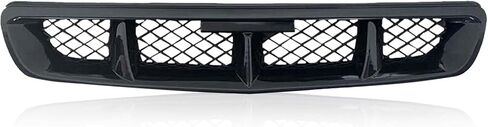 Front Bumper Grille Fit 1999-2000 for Civic Coupe/Sedan JDM Type R ABS Black Mesh Front Upper Grill Guard Replacement Part in Saudi Arabia