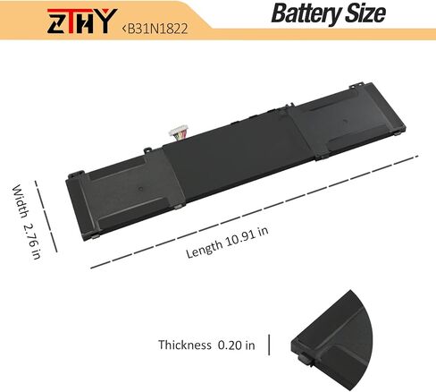 ZTHY C31N1602 Laptop Battery Replacement for Asus ZenBook U3000U UX330 UX330U UX330UA UX330UAK UX330UA-1A UX330UA-1B UX330UA-1C UX330UA-FB018R FB161T Series C31N16O2 0B200-02090000 11.55V 57Wh in Saudi Arabia