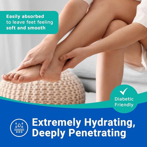 Dermal Therapy - Heel Care Cream, Foot Cream for Dry Cracked Heels, Intense Foot Moisturizer with Urea and AHA, Foot Lotion and Feet Exfoliator with Non-Greasy Formula, 3 o.z. in Saudi Arabia