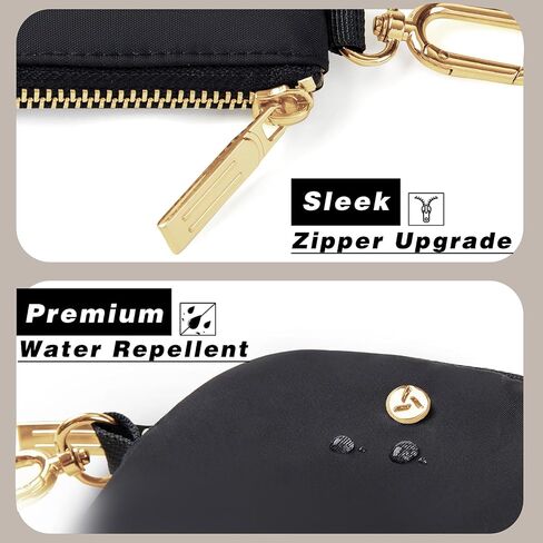 Dual Pouch Wristlet Wallets for Women, Mini Zip Around Wristlet Wallet, Double Pocket Wrist Wallet Portable Coin Purse Zipper, Gift for Women Mom Girl Friend Sister Her Wife Daughter Girlfriend in Saudi Arabia