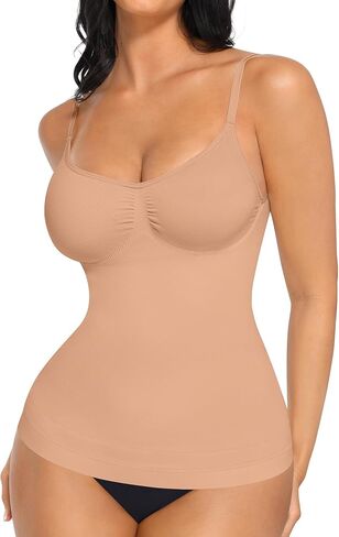 FeelinGirl Womens Shapewear Tank Top Tummy Control Compression Cami Tanks Seamless Slimming Camisole Tops Shaping Cami Shaper in Kuwait