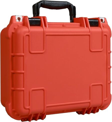 Jack Boss 14 inch Hard Case Portable Weather Waterproof Protective Camera Case with Customizable Foam, Fit Use of Drones, Camera, Equipments, 14 x 11.5 x 6 Inches, Black in Kuwait
