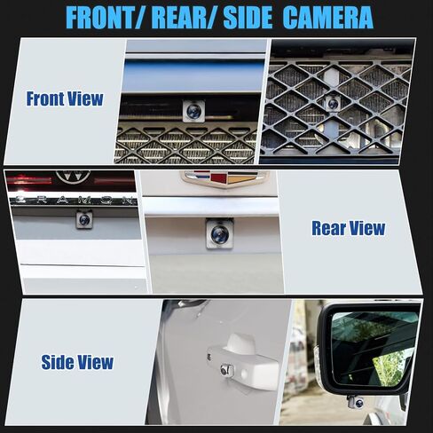 كاميرا احتياطية 12 فولت لسيارة بيك اب وشاحنة اس يو في، كاميرا رؤية خلفية بزاوية مثالية 149 درجة، مقاومة للماء IP69K، هيكل معدني بالكامل in Kuwait