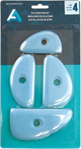 Art Alternatives Pottery Tools Rubber Texture Combs for Clay, Modeling, and Sculpting, Dark Turquoise in Saudi Arabia