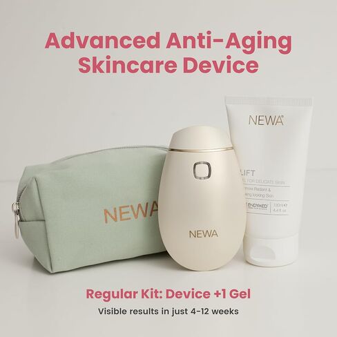 NEWA Classic Starter Kit Skin Care System Anti-Aging Facial Treatment Skin Tightening Technology for Home Use. Boost Oxygen, Increase Collage, Reduces Wrinkles (Include 2 Gel Packs) in Saudi Arabia