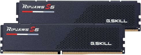 G.SKILL Ripjaws S5 Series (Intel XMP 3.0) DDR5 RAM 64GB (2x32GB) 6000MT/s CL30-40-40-96 1.40V Desktop Computer Memory UDIMM - Matte Black (F5-6000J3040G32GX2-RS5K) in Kuwait