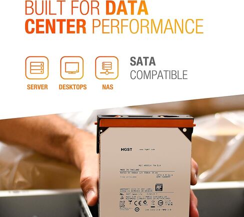 HGST التراستار He10 | HUH721010ALE600 | 0F27452 | 512هـ | 10 تيرابايت ساتا 6.0 جيجابايت/ثانية 7200 دورة في الدقيقة ذاكرة تخزين مؤقت 256 ميجابايت 3.5 بوصة | محرك الأقراص الصلبة للمؤسسات (تم تجديده) in Saudi Arabia