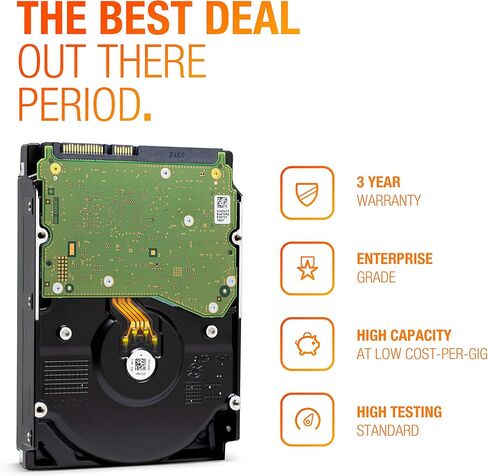 HGST التراستار He10 | HUH721010ALE600 | 0F27452 | 512هـ | 10 تيرابايت ساتا 6.0 جيجابايت/ثانية 7200 دورة في الدقيقة ذاكرة تخزين مؤقت 256 ميجابايت 3.5 بوصة | محرك الأقراص الصلبة للمؤسسات (تم تجديده) in Saudi Arabia