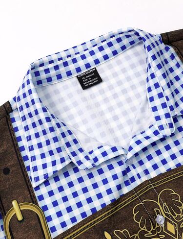 LINOCOUTON Men's Bavarian Oktoberfest Button Down Shirt in Kuwait