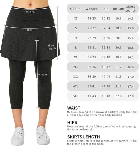 تنانير نسائية مع سروال ضيق، سراويل ضيقة رياضية مع جيوب، سراويل ضيقة نسائية لجولف التنس in Kuwait