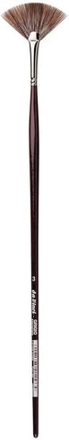 da Vinci Varnish & Priming Series 408 Fan Blender Brush, Pure Badger Hair with Red Lacquered Handle, Size 1 in Kuwait