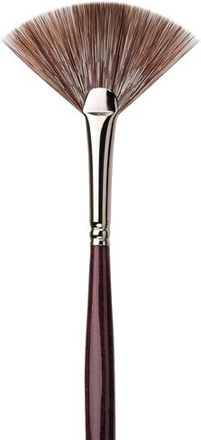 da Vinci Varnish & Priming Series 408 Fan Blender Brush, Pure Badger Hair with Red Lacquered Handle, Size 1 in Kuwait