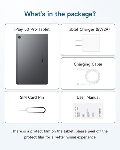 ALLDOCUBE 𝟮𝗞 𝗔𝗻𝗱𝗿𝗼𝗶𝗱 𝗧𝗮𝗯𝗹𝗲𝘁 FHD 10.36 بوصة كمبيوتر لوحي 8 جيجابايت رام ROM و 2 تيرابايت توسيع معالج ثماني النواة Helio G99 أو أجهزة الكمبيوتر اللوحية المخصصة للألعاب Bluetooth 5.2 iPlay 50 Pro Max in Kuwait