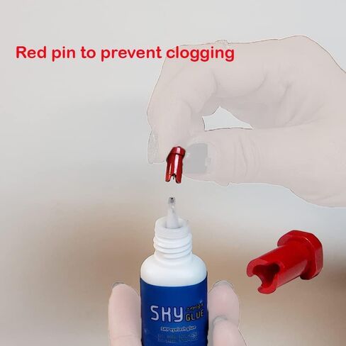 Sky Glue S+ Eyelash Extension Glue - Extra Strong Lash Extensions Adhesive Bond with 6-7 Weeks Retention and 1-2 Sec Dry Time, Long Lasting Semi Permanent Black Glue - 5 ml in Saudi Arabia