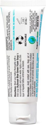H2Ocean Aquatat Tattoo Healing Ointment - Tattoo Aftercare Cream for Tattoo Supplies - Fragrance- & Dye-Free Tattoo Care Ointment with Vitamins A & B - 0.75 oz in Kuwait
