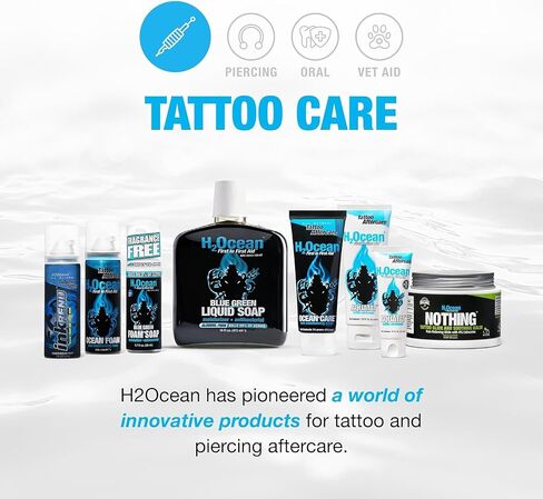 H2Ocean Aquatat Tattoo Healing Ointment - Tattoo Aftercare Cream for Tattoo Supplies - Fragrance- & Dye-Free Tattoo Care Ointment with Vitamins A & B - 0.75 oz in Kuwait