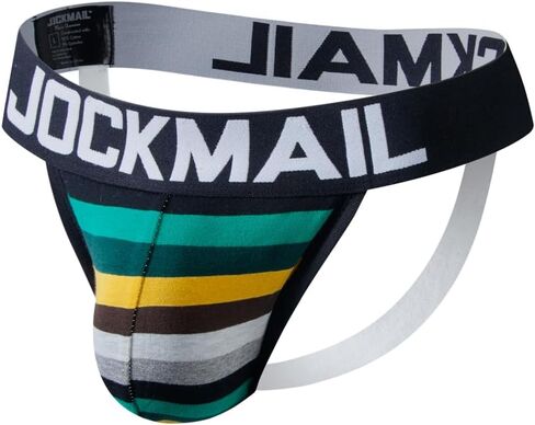 JOCKMAIL Mens Jockstrap Underwear Wide Belt Athletic Supporter Mens Thongs Sport Underwear Jock Strap in Kuwait