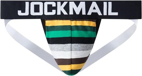 JOCKMAIL Mens Jockstrap Underwear Wide Belt Athletic Supporter Mens Thongs Sport Underwear Jock Strap in Kuwait
