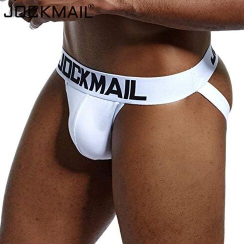 JOCKMAIL Mens Jockstrap Underwear Wide Belt Athletic Supporter Mens Thongs Sport Underwear Jock Strap in Kuwait
