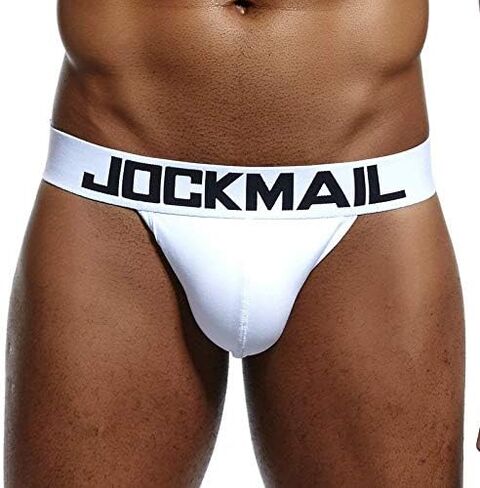 JOCKMAIL Mens Jockstrap Underwear Wide Belt Athletic Supporter Mens Thongs Sport Underwear Jock Strap in Kuwait