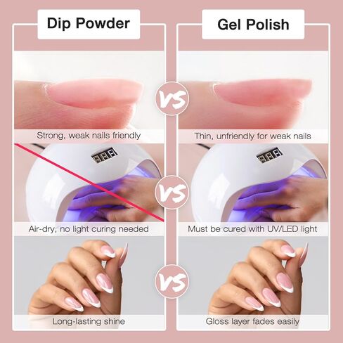 REDNEE 33 قطعة مسحوق غمس سريع الجفاف للأظافر، 24 لونًا رمادي فضي لامع، تركيبة متقدمة من الأكريليك، نظام مسحوق غمس مع قاعدة وطبقة علوية منشط RE13 in Kuwait