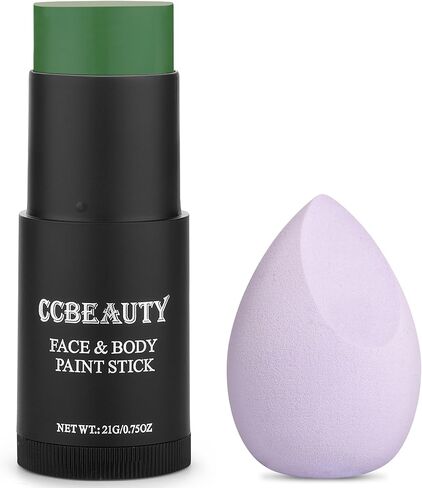 CCbeauty Baby Pink Face Paint Stick,Face Painting Kit,Non Toxic SFX Makeup For Cat Unicorn Fairy Halloween Costume Cosplay,Professional Body Paint,Full Coverage Painting Foundation With Makeup Sponge in Saudi Arabia