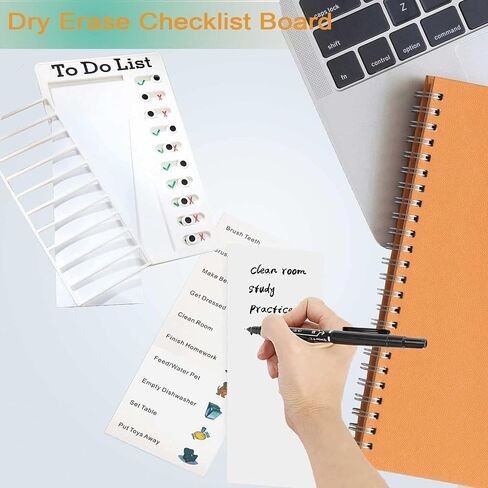 2 Pieces Chore Chart for Adults,Portable Chore Chart Memo Board Detachable Message Board Daily to Do List,RV Checklist Routine Check Items for Home Travel Planning Schedule Reminder Tool in Kuwait