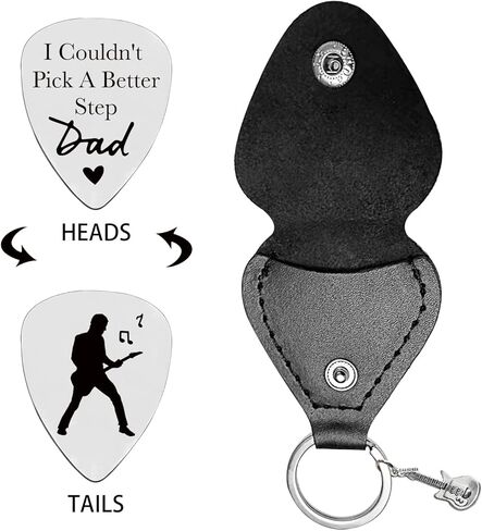 LRUIOMVE Gifts for Nephew Funny Stainless Steel Guitar Picks with Cowhide Leather Case - I Couldn't Pick a Better Nephew, for Nephew Musician Guitar Player Birthday Gift From Aunt Uncle in Kuwait